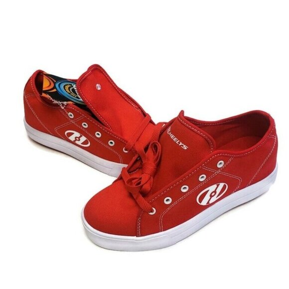 HEELYS Red Pro 20 Canvas Skate Shoes Mens Size 8 HES10456 Red White - Picture 4 of 8